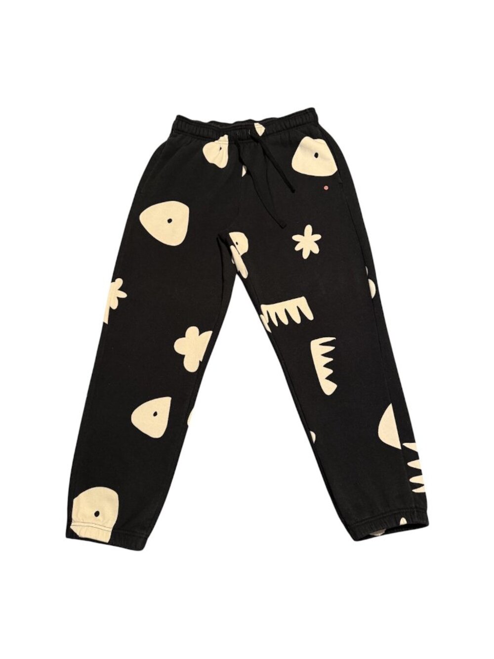 Women Air Jordan x Artist Series By Mia Lee Fleece Pants Sz: M Black White Read